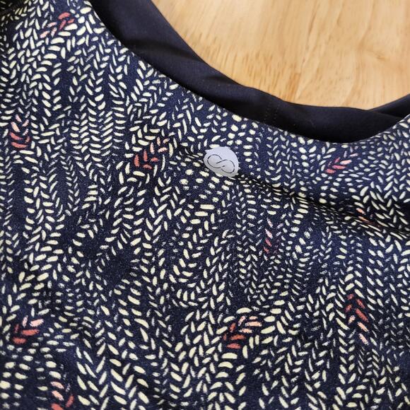 CALIA by Carrie Underwood Navy Patterned Tank Top - Picture 5 of 9